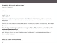Tablet Screenshot of investigationinfo.com